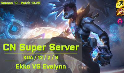 Ekko JG vs Evelynn - CN Super Server 10.25