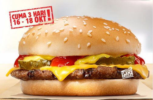 Ada promo murah di Burger King hari ini