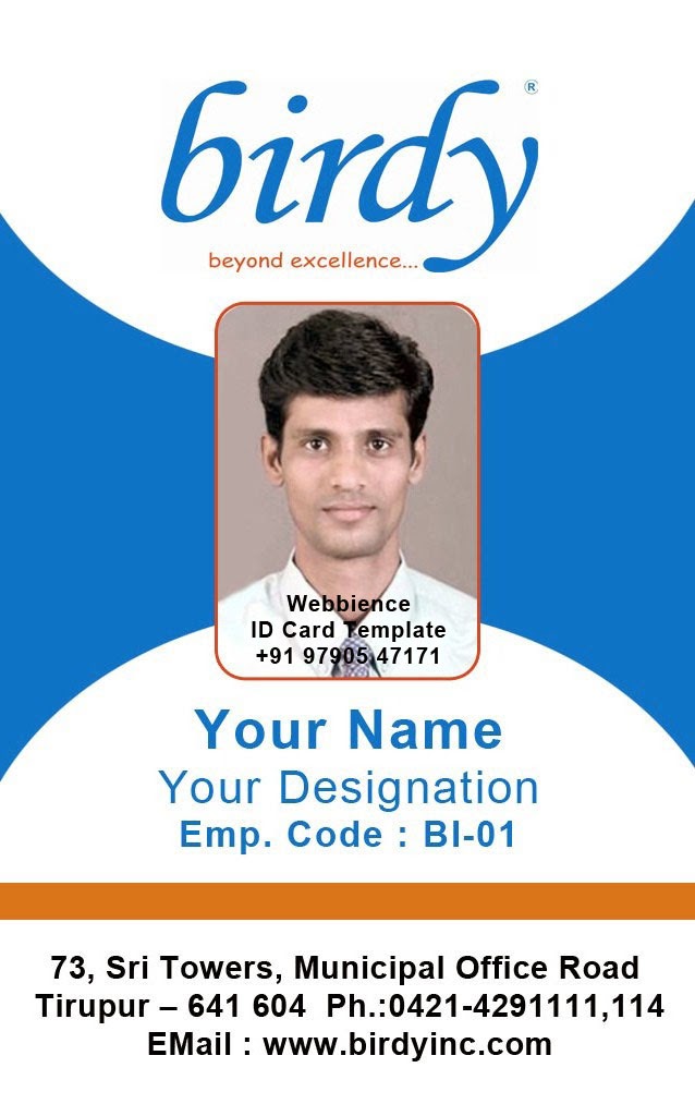 ID Card - Coimbatore - Ph: 97905 47171: Vertical Employee ...