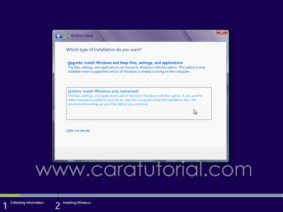 Cara Tutorial Install Windows 8