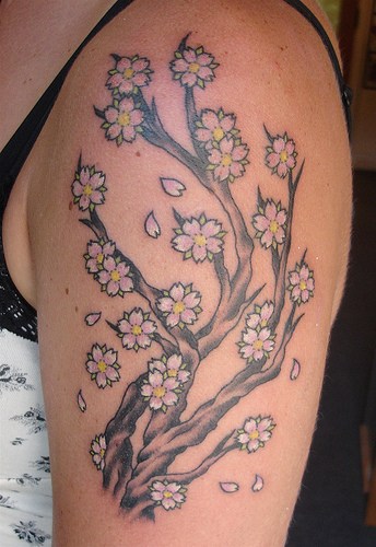 cherry blossom tattoos for girls part 03