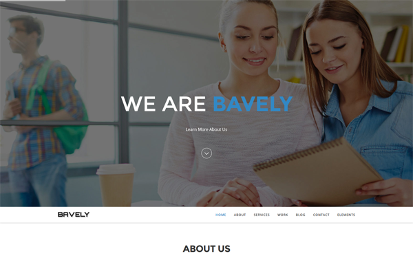 Download Bavely - Agency &amp; Portfolio Bootstrap Template v1.1