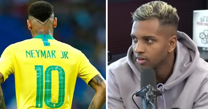 Rodrygo reveals his reaction when Neymar offered him Brazil's no. 10 shirt