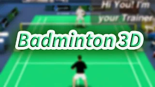 Screenshots of the Badminton 3D for Android tablet, phone.