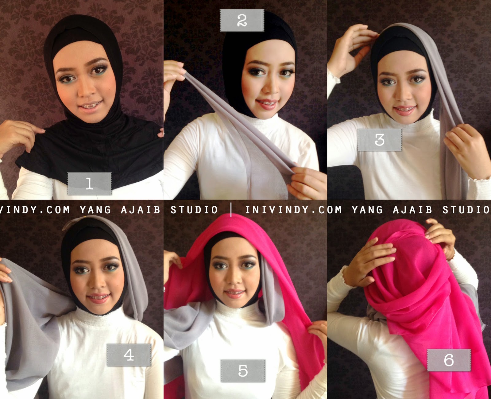 Tutorial Hijab Dueto Ala Inivindy Com