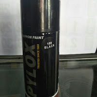 Cat Semprot Merk Pilox warna Hitam-RX-Z Biru