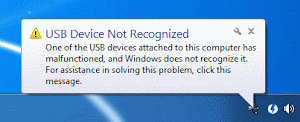 Mengatasi USB Not Recognized