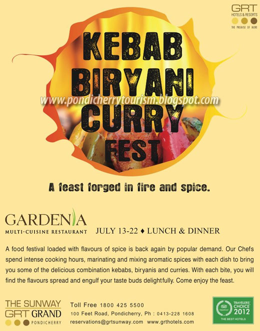 GRT Kebab Biryani Curry Festival poster