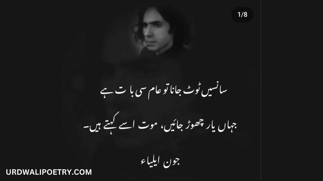 John Elia Sad Poetry In Urdu with Images  | Jhon Elia Urdu Poetry