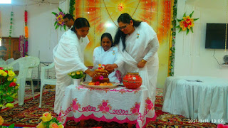 परमपिता परमात्मा शिव बाबा का संदेश देने के लिए जुलूस के रूप में शोभायात्रा निकाली गई