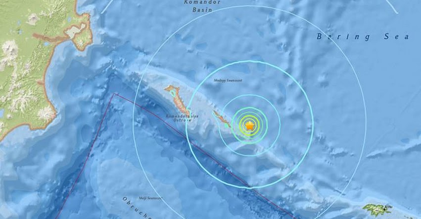 TERREMOTO EN RUSIA de 6.2 Grados - Alerta de Tsunami (Hoy Lunes 17 Julio 2017) Sismo Temblor EPICENTRO Nikolskoe - Islas Bering - Kamchatka - USGS