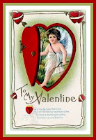 romantic Vintage valentine card