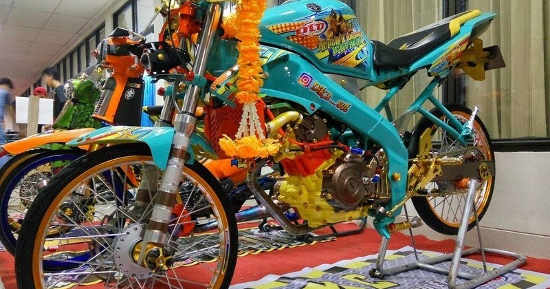 Vixion Modif Motor Kontes Warna Biru Muda - VegaFans.com