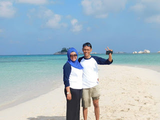 Pulau Pasir Belitung arie dan rien,laskar pelangi