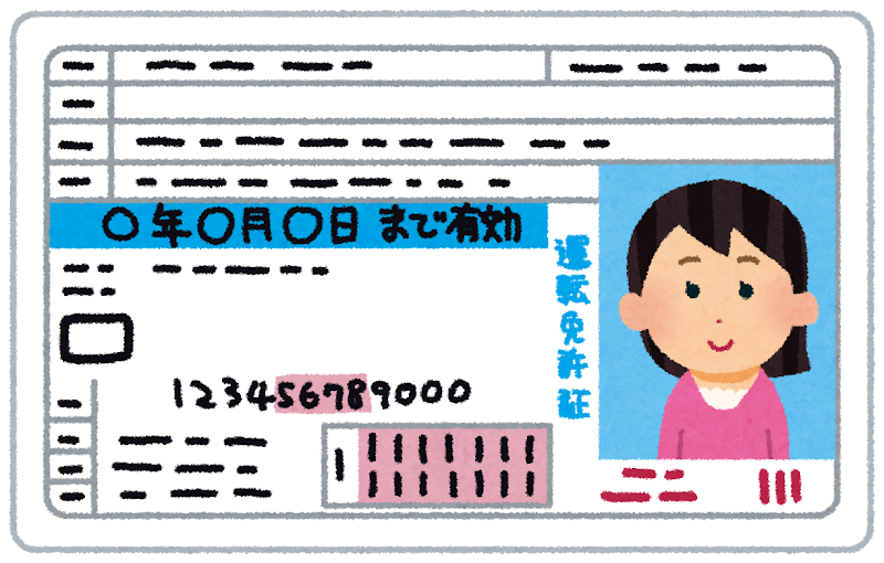 運転免許証のイラスト 女性 かわいいフリー素材集 いらすとや