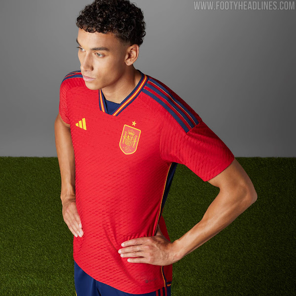 Spain 2022 World Cup Home & Away Kits Released - Footy Headlines
