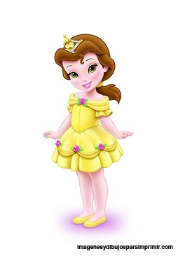 Princesas Disney Bebes Para Imprimir Colorear Dibujos Letras Actividades Infantiles