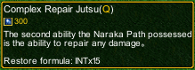 naruto castle defense 6.0 Complex Repair Jutsu detail