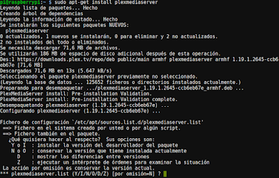 Instalar Plex server