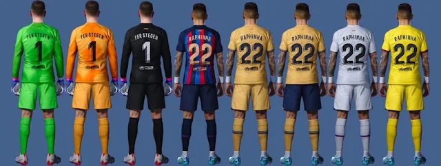 FC Barcelona 2022-2023 Kitpack For eFootball PES 2021