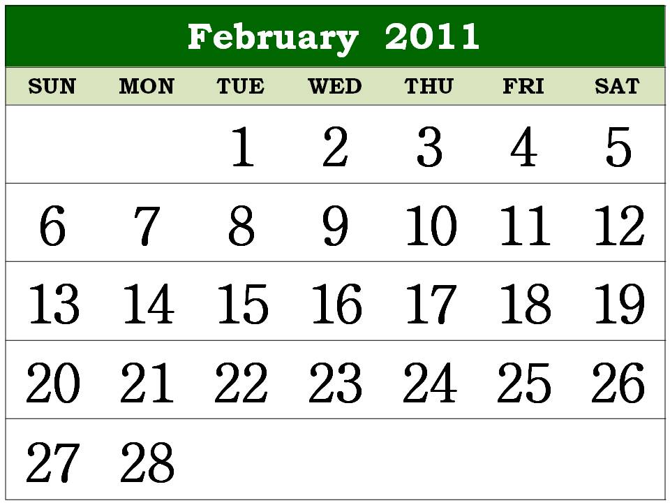 calendar of february 2012. February Calendar Design