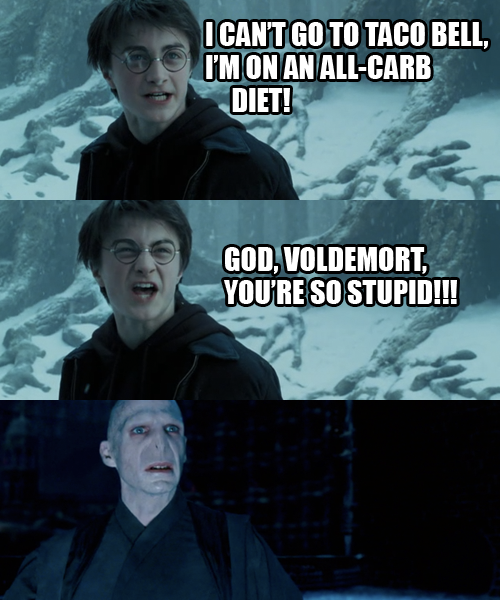 Funny comic about Harry Potter and Voldemort