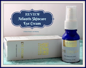 Review of Atlantis Skincare Eye Cream With Hyaluronic Acid on Natural Beauty And Makeup Blog