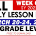 DAILY LESSON LOG (Quarter 3: WEEK 6) MARCH 20-24, 2023