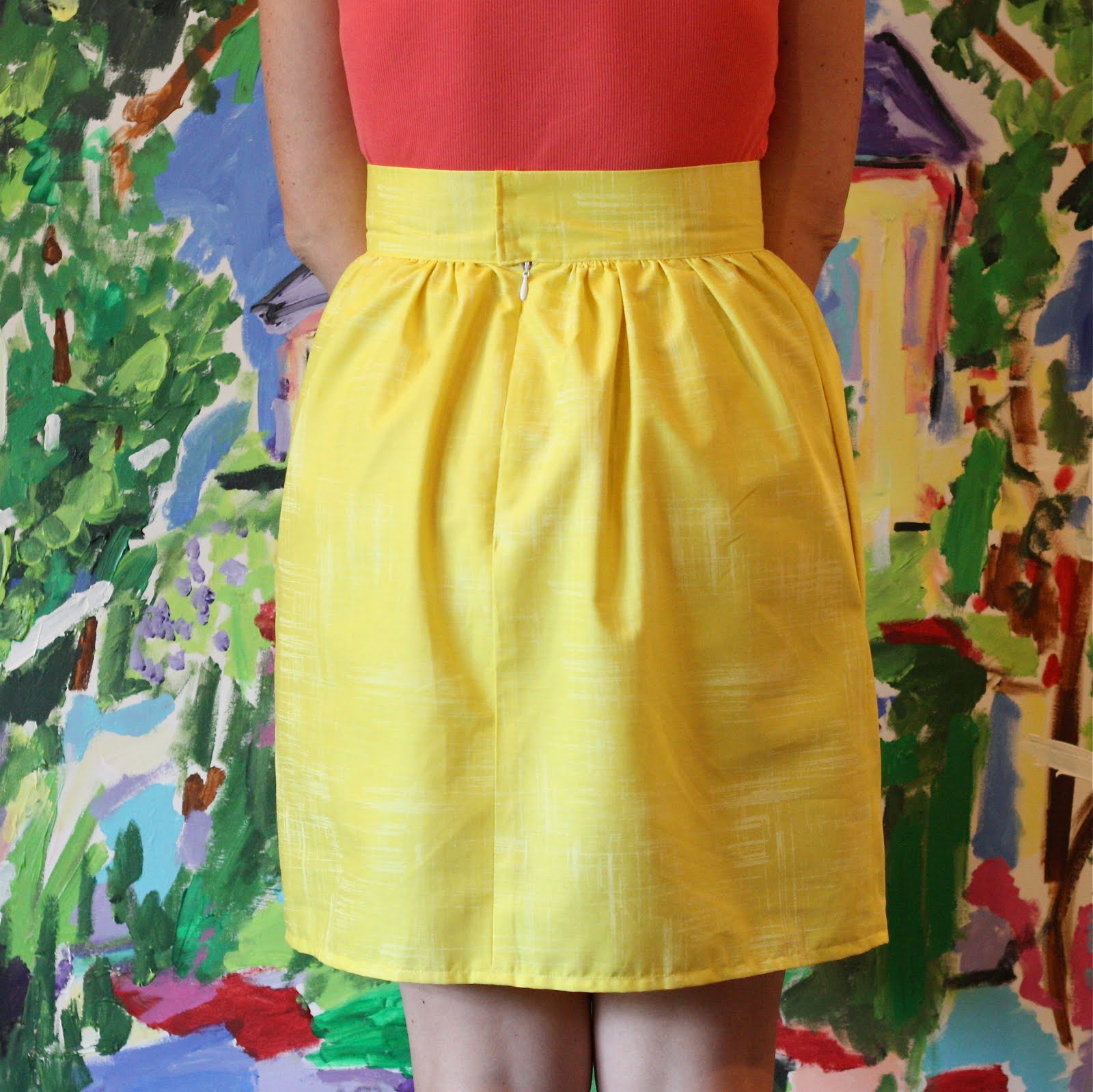 Gathered Skirt with Waistband. DIY Tutorial