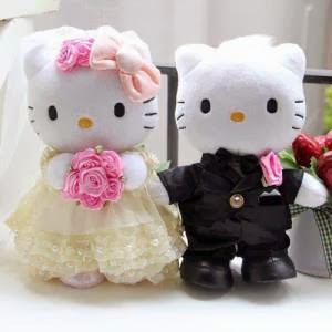 Boneka hello kitty wedding