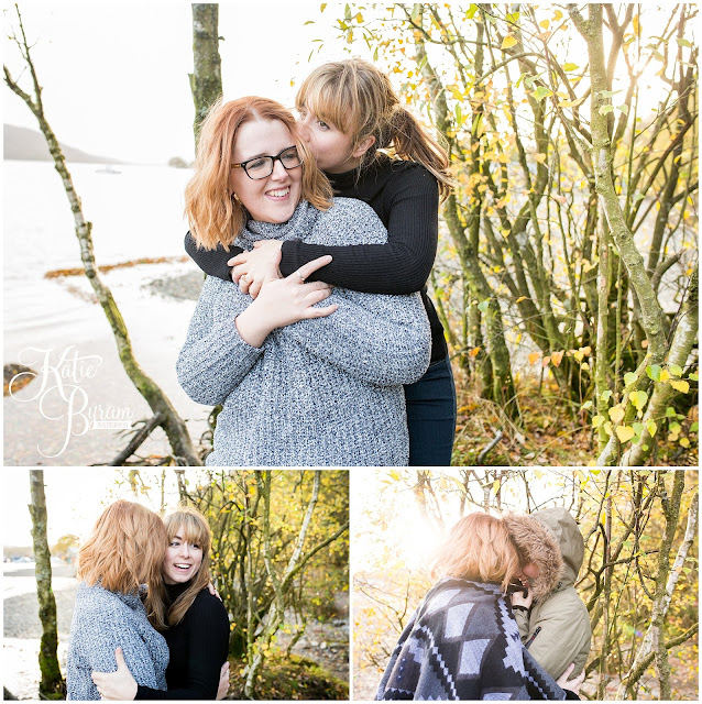 autumn engagement shoot, lake district engagement shoot, lake district pre-wedding shoot,  same sex couple, lesbian engagement shoot, she said yes, katie byram photography