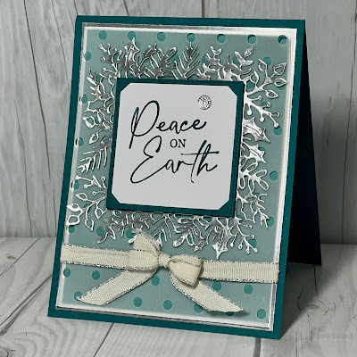 Christmas card using the Joy of Christmas Suite from Stampin' Up!