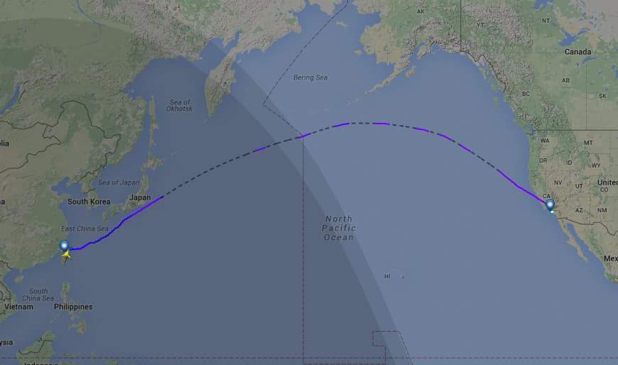 Trajektori Taipei Ke Los Angeles (Mengupas Kebohongan Konspirasi Bumi Datar)