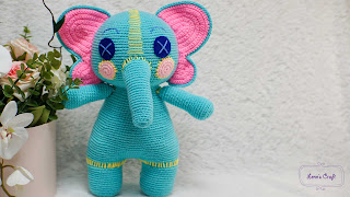 ello elephant amigurumi crochet pattern