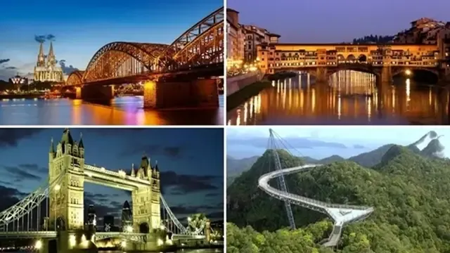أجمل الجسور في العالم بكل أنواعها المعلقة والقديمة والغريبة والمعدنية والحجرية