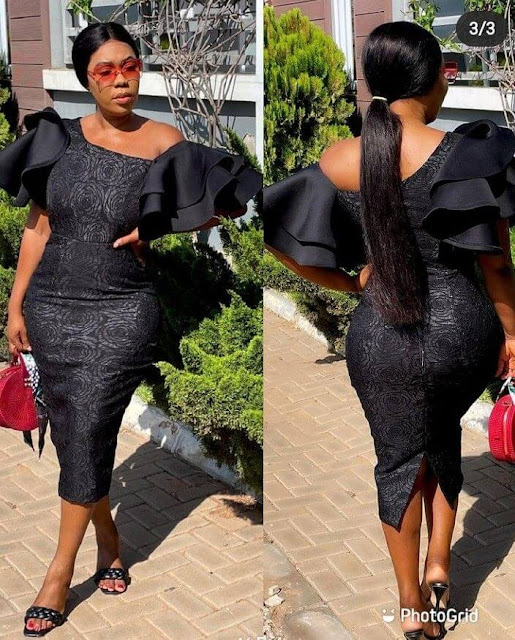 African Straight Dress Styles For Funeral.