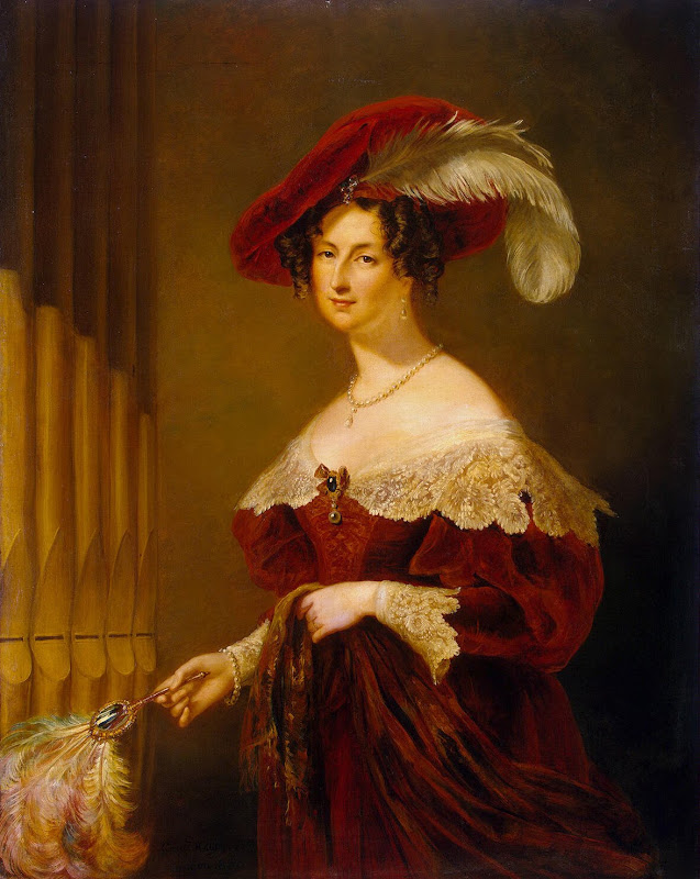 Portrait of Countess Yelizaveta Vorontsova by George Hayter - Portrait Paintings from Hermitage Museum