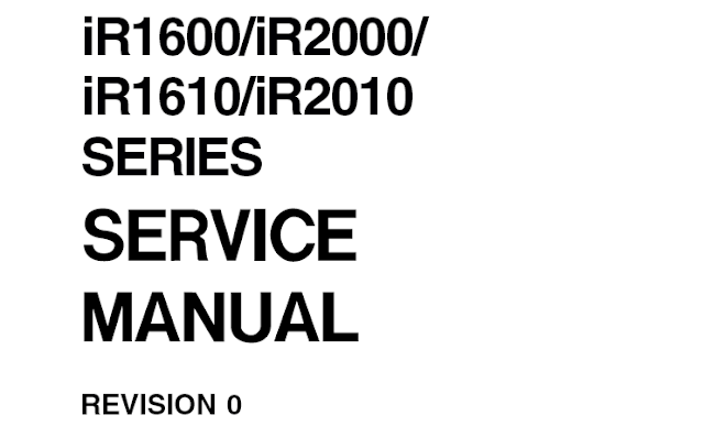 Canon iR1600 Service Manual