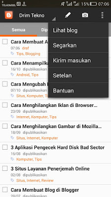 menu di app blogger