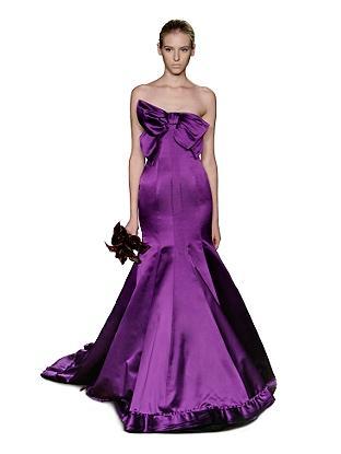 Purple wedding dresses color wedding trends 2011