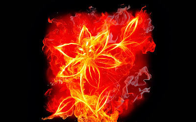 Moving flames background