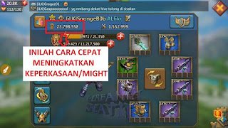  Gamers sejati pasti tau permainan Lord Mobile Cara Cepat Menaikkan Might Di Game Lord Mobile