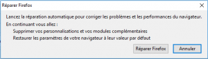 صلاح فايرفوكس Firefox Réparer