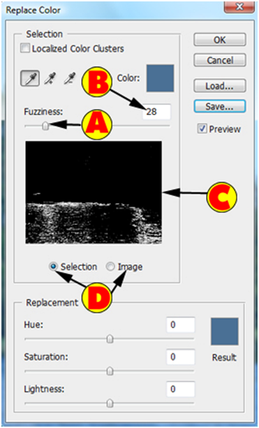 Replace Color Dialog Box