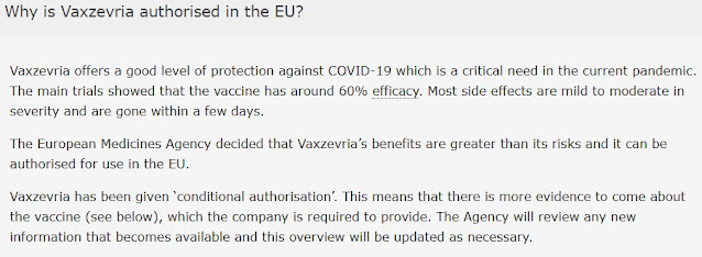 EMA: Vaxzevria/AstraZeneca efficacia al 60%, come il lancio fortunato di una moneta