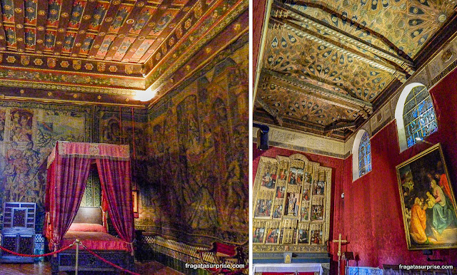 Alcázar de Segóvia, Espanha: aposentos da rainha Isabel de Castela