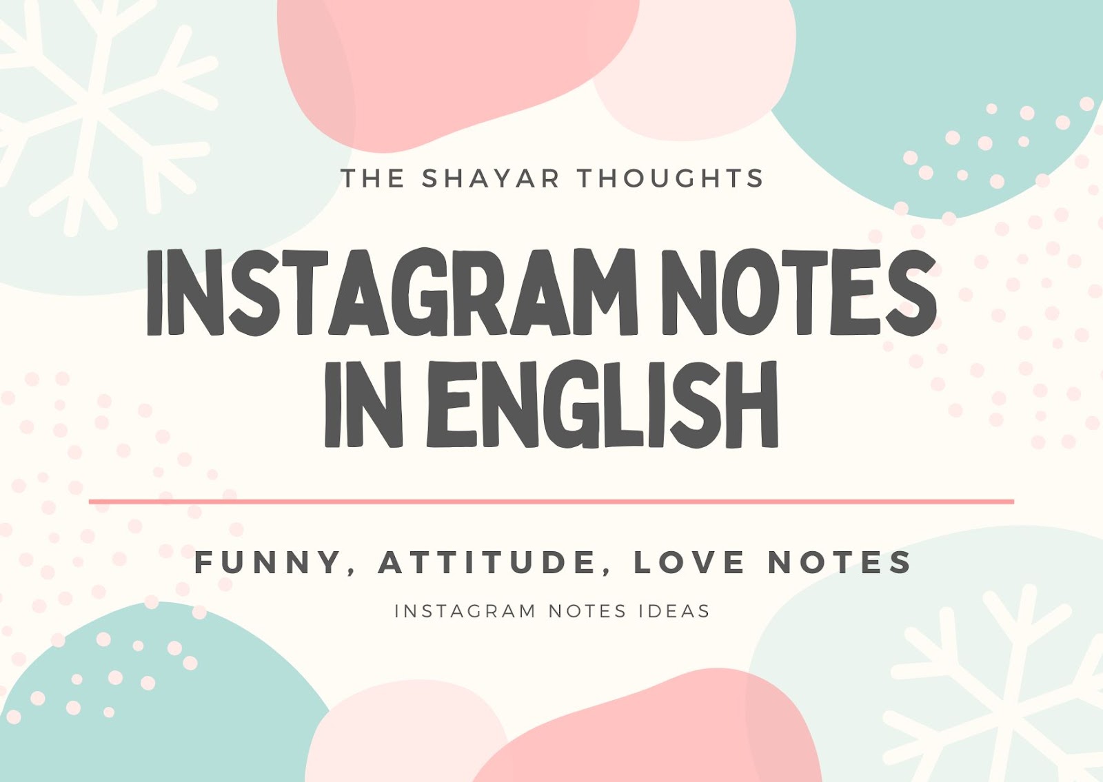 200+ Instagram Notes in English, Funny, Attitude, Instagram Notes Ideas