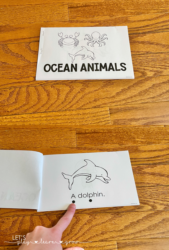 Ocean Animals Emergent Reader Free