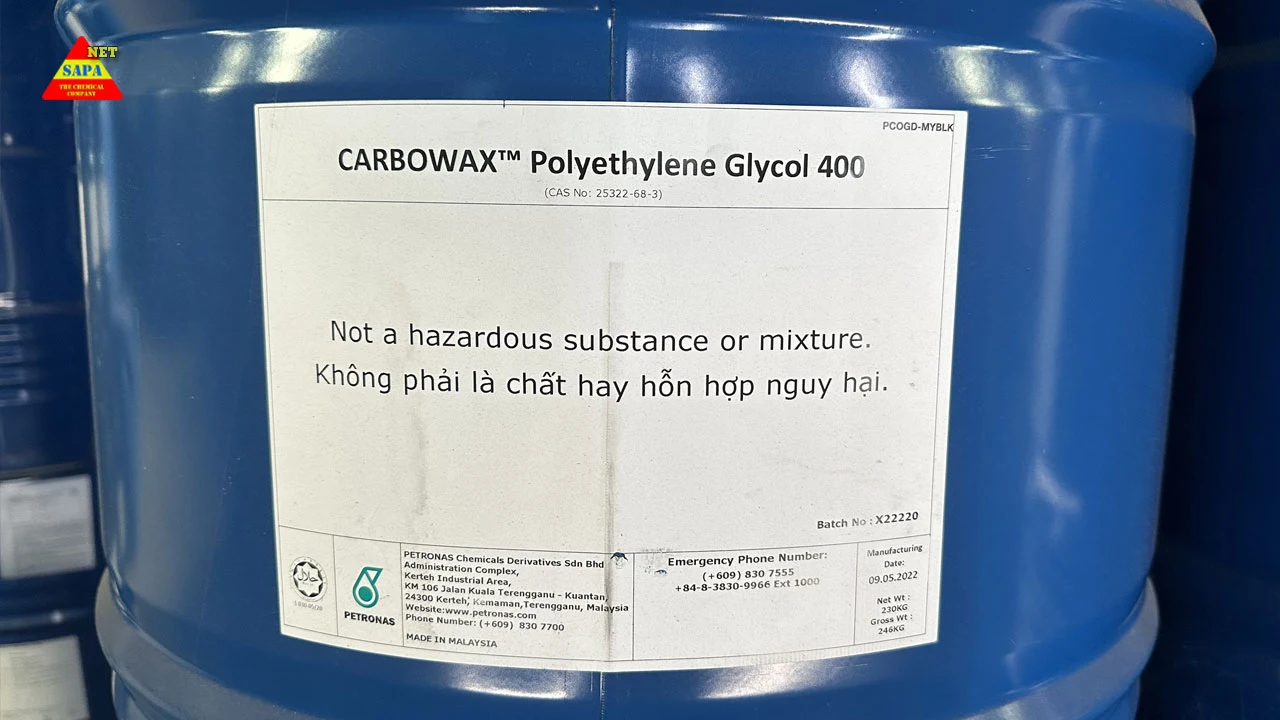 Dung môi Polyethylene Glycol (PEG400)