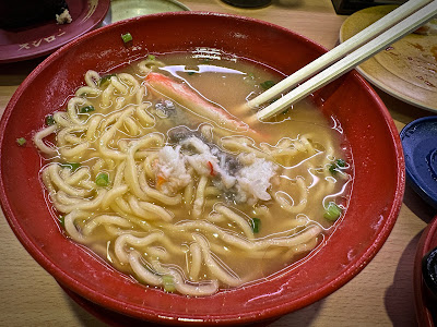 Sushiro, rich kani miso ramen